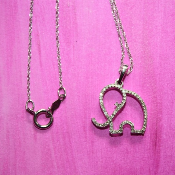 Zales | Elephant Diamond Necklace - Picture 1 of 5